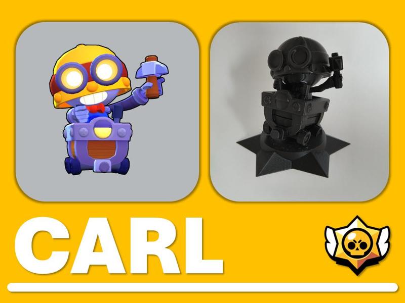Carl brawl stars figurine