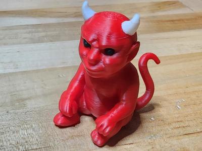 Mini Halloween Red Demon Devil AMS Figurine