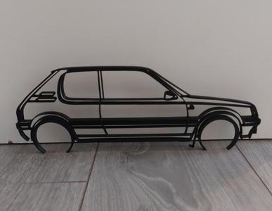 Peugeot 205 GTI Silhouette Wall Art
