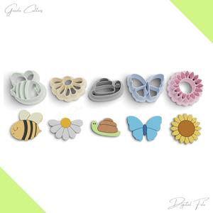 BUNDLE / Spring Polymer Clay Cutter Package, 5 Models, 2 Cutter Version, 5 Sizes Included, Digital STL File, No: 1093 bundle