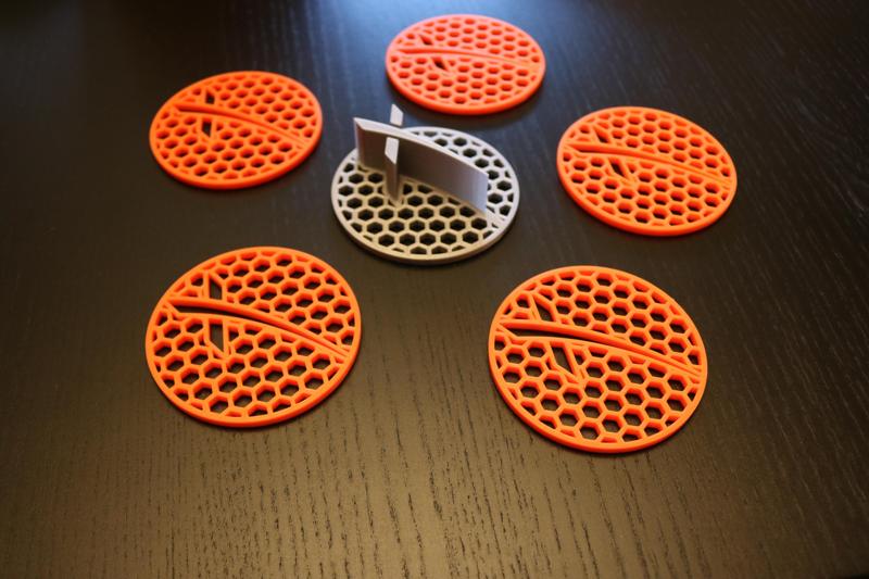 SpaceX Hex coaster set