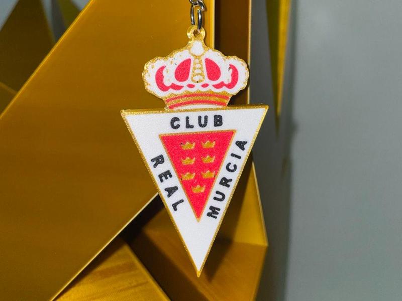 Real Murcia shield keychain