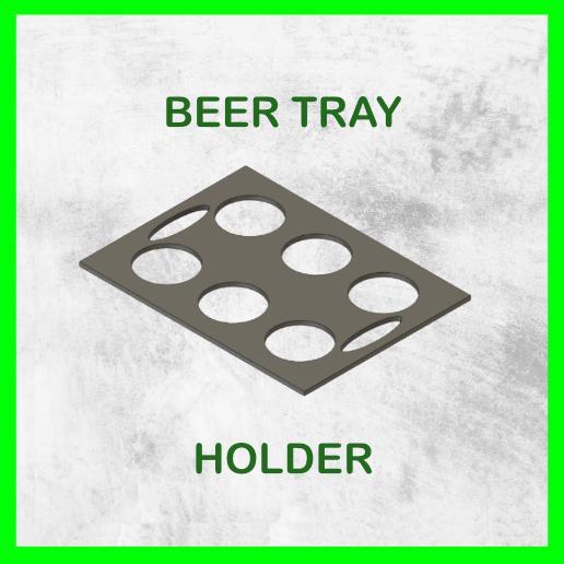 BEER TRAY HOLDER FOR 6 BEERS