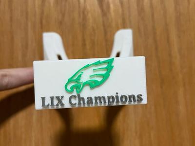 super bowl LIX 59 champions football stand