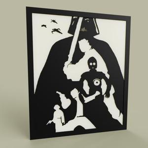 darth vader - luke - han solo - leia - c3po