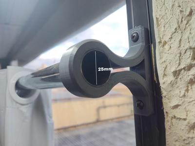 Curtain Rod Support 25mm