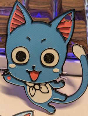 Happy Fairy tail Keychain no AMS need