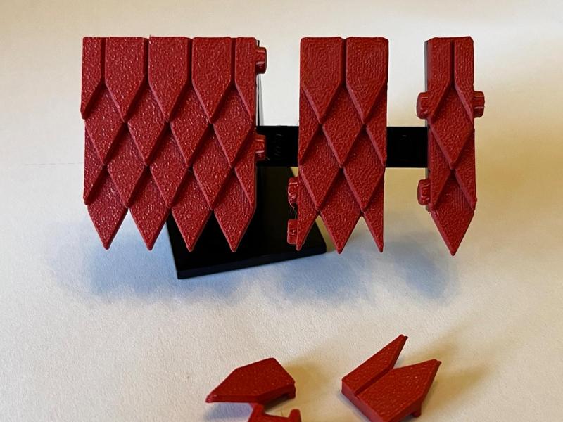 L E G O compatible roof shingle - Diamond pattern