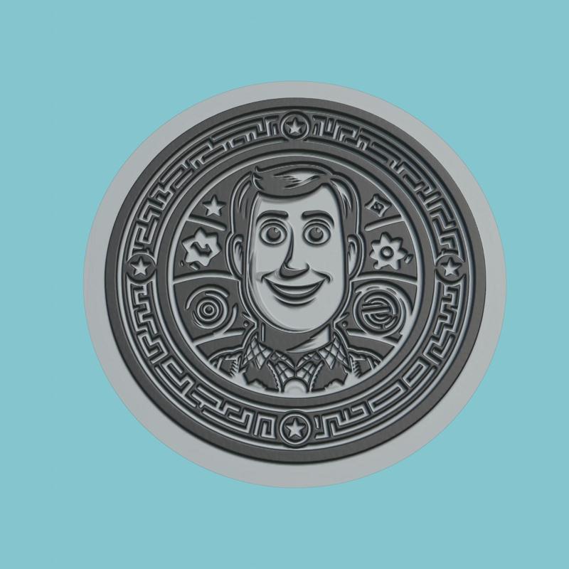 Toy Story Movie Medallion  Toy Story 3d  Model Stl Obj