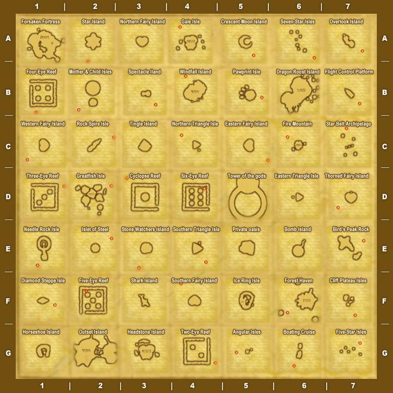 All Wind Waker Islands