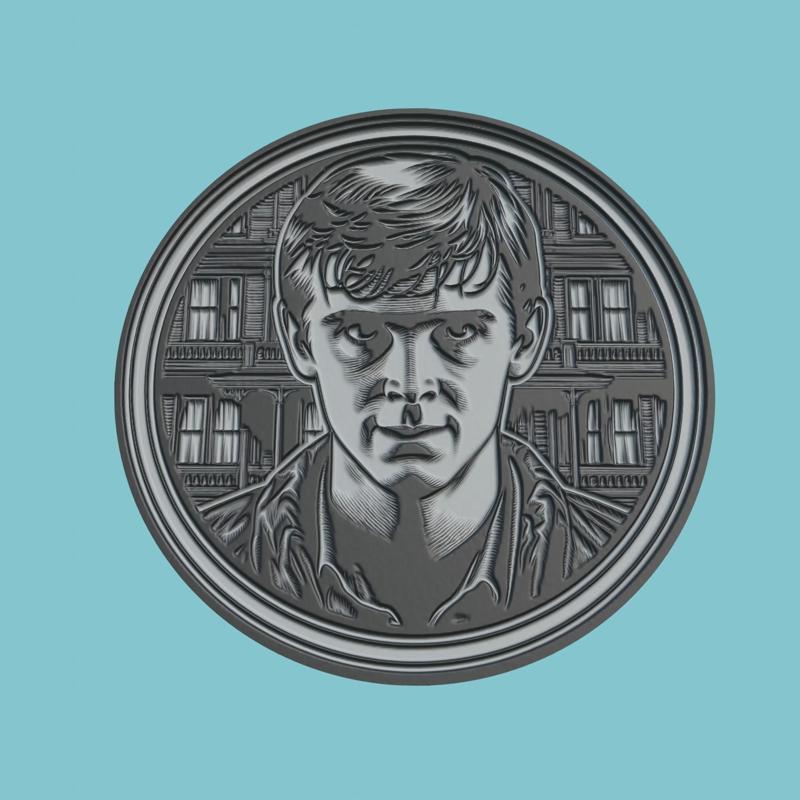 Psycho Movie Medallion  Psycho 3d  Model Stl Obj