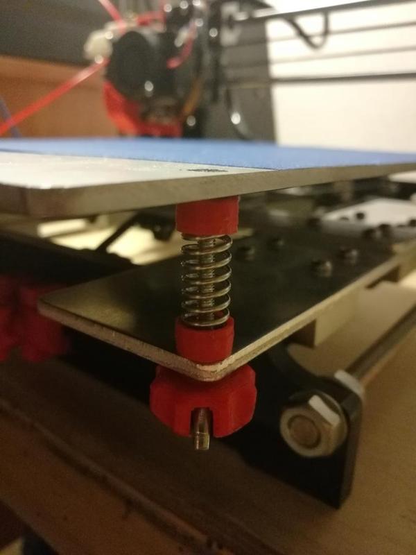 Simple Anet A8 bed spring bushing