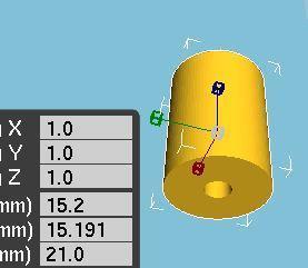 Billy / Oxberg doorknob, cylindrical for glass-doors