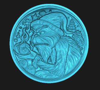 GRINCH  4 COIN OR PRINTED WALL PICTURE