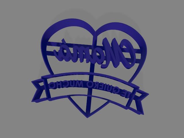 Mom I love you so much Cookie cutter