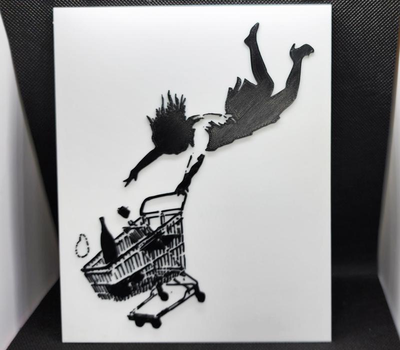 Banksy's Shop Until You Drop - 2 Color w/filament change (1 at a time)