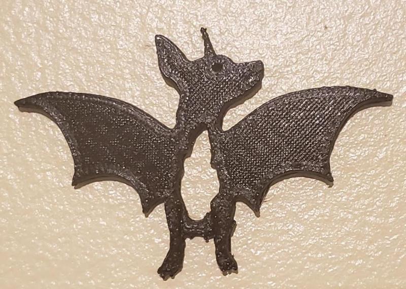 BatDog - Rat Terrier With Bat Wings Halloween Decoration Silhouette Wall Hanger