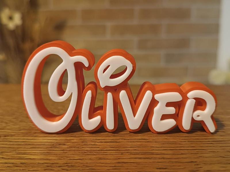 Oliver Disney Name Sign Decorated Room child Birth