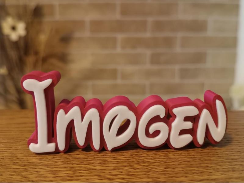 Imogen Disney Name Sign Decorated Room child Birth