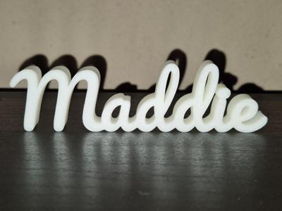 Maddie Name Sign Display Decor