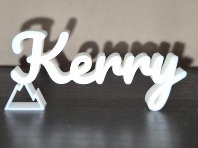 Kerry Name Sign Display Decor