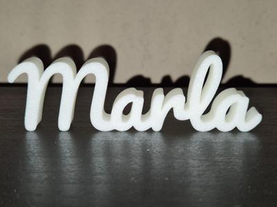 Marla Name Sign Display Decor