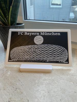 FC Bayern stadium outline with frame