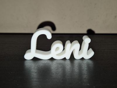 Leni Name Sign Display Decor