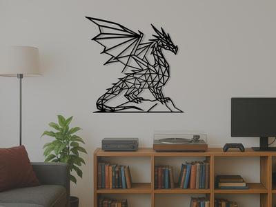 Geometry Dragon Wall Art