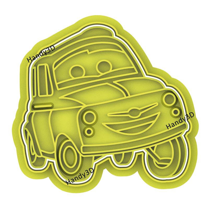 Luigi cars movie cookie cutter