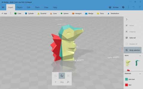 Multi-Color Low-Poly Cyndaquil