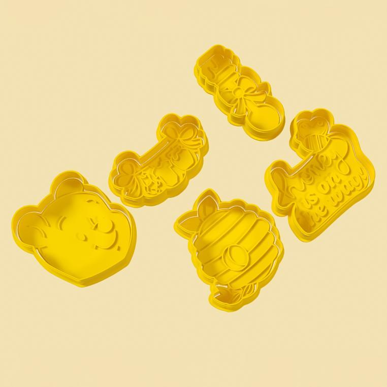 Winnie The Pooh baby shower cutters