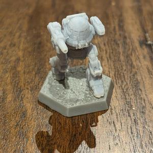 Magnetic Battletech Hex Bases with Rubble Textured Top