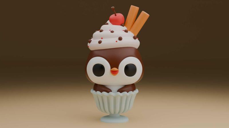 Ice cream penguin