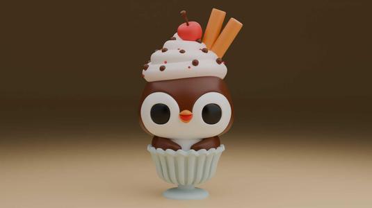 Ice cream penguin