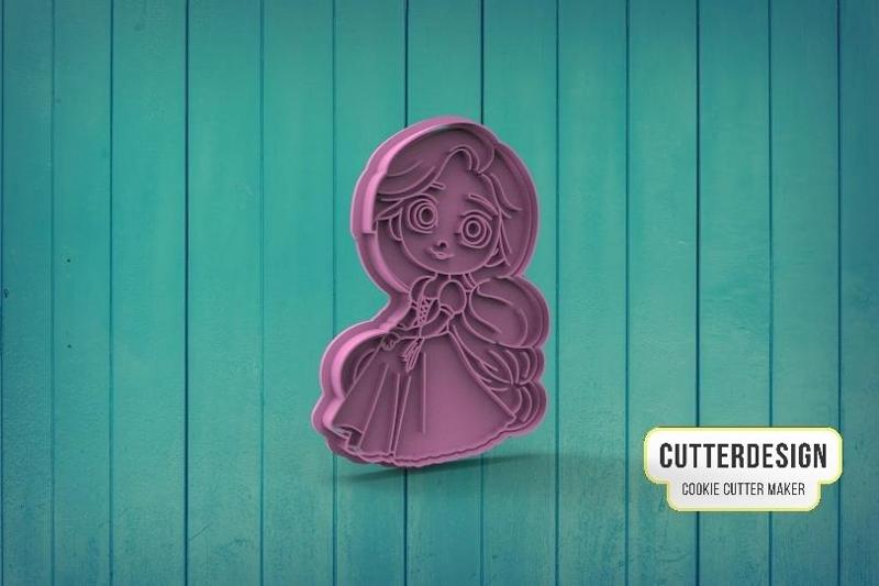 Princess Rapunzel Cookie Cutter M2