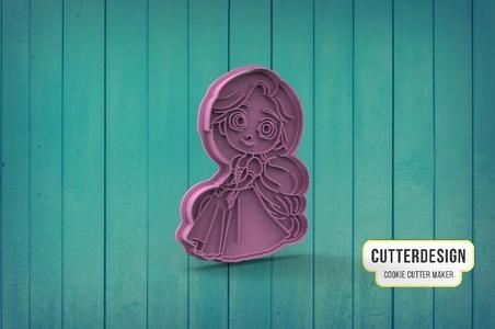 Princess Rapunzel Cookie Cutter M2
