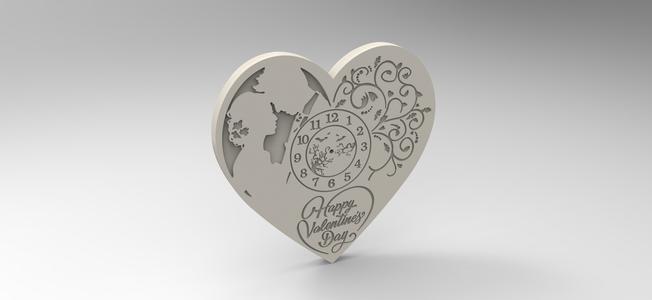 lovers wall clock for valentine's day