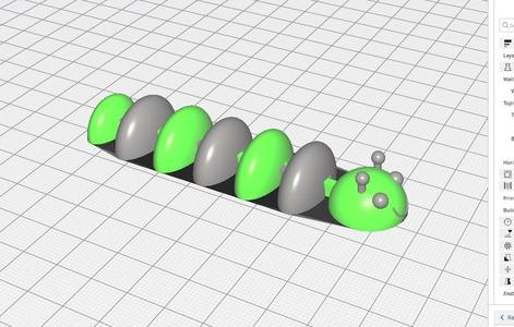Caterpillar two colour