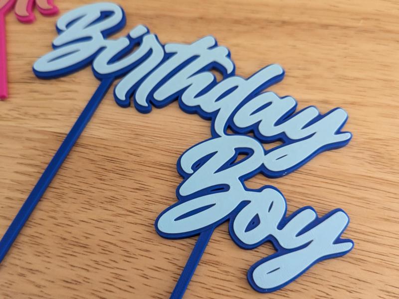 Birthday Boy Cake Topper