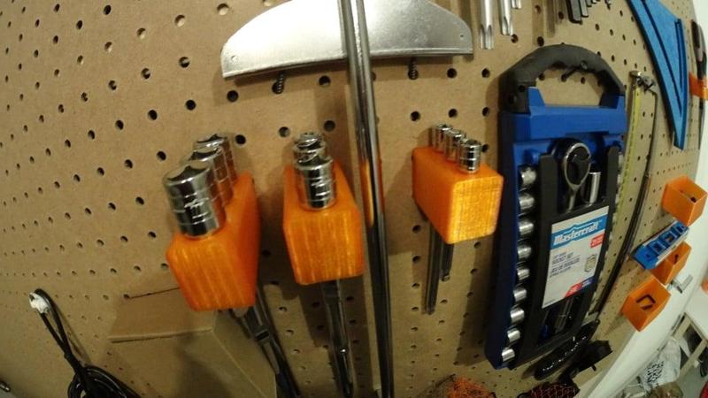 Pegboard Socket extension holder 1/2inch 3/8 inch 1/4 inch