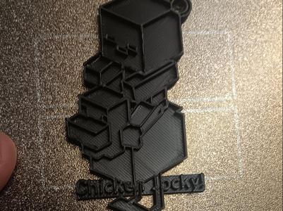 Chicken Jockey key chain  V1