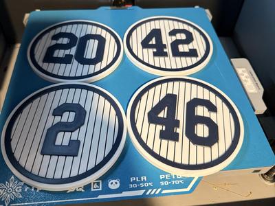 New York Yankees Core 4 Coasters - 2 Sizes
