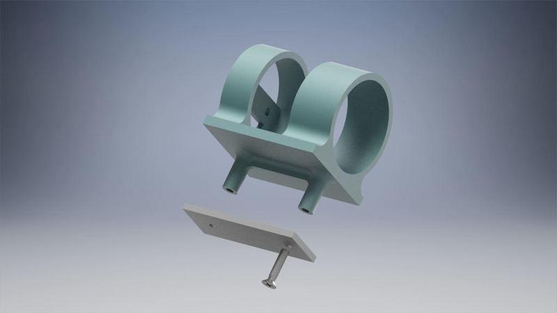 Motor Mount D28 (Diamond Profi) for Flying Wing or Delta Wing