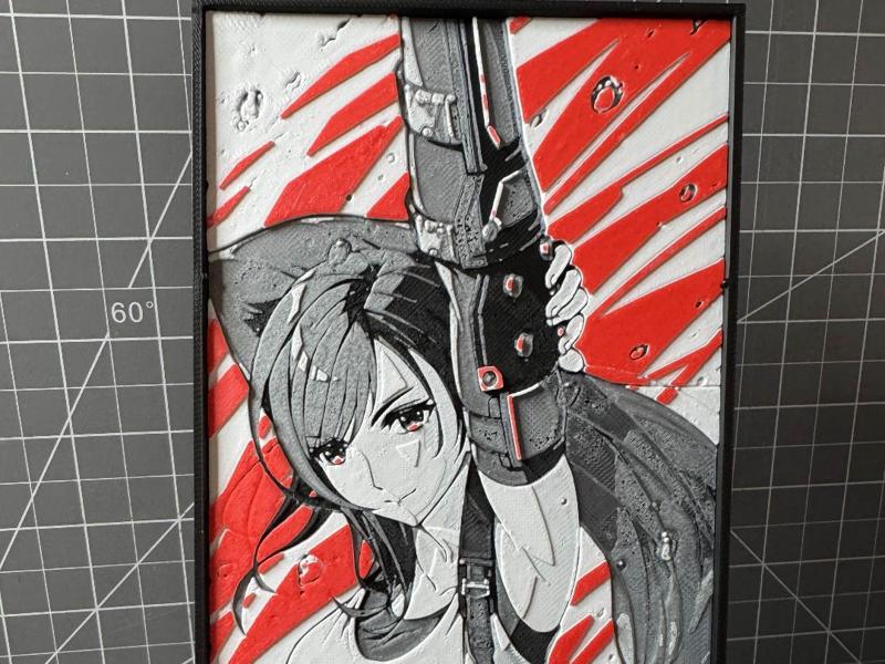 Hueforge of Tifa Lockhart from Final Fantasy