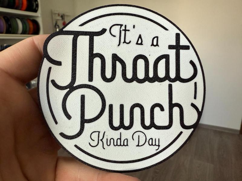 Throat Punch coaster