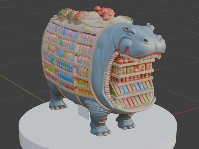 Brainrot Series | Hipopotamino Supermarketino