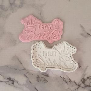 Team Bride Cookie Cutter and Embosser