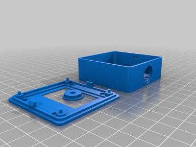 Case for LCD84x48 (red) with flexmount and Mini-DIN connector