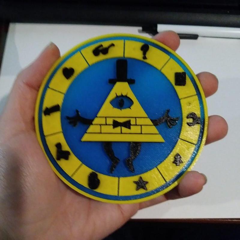 Multicolor Gravity Falls Bill Cipher